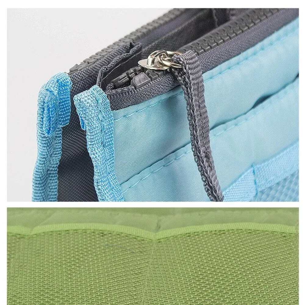 Handbag Organizer Insert /Purse Tote / Make-up/ Drawers - Aqua - NWT